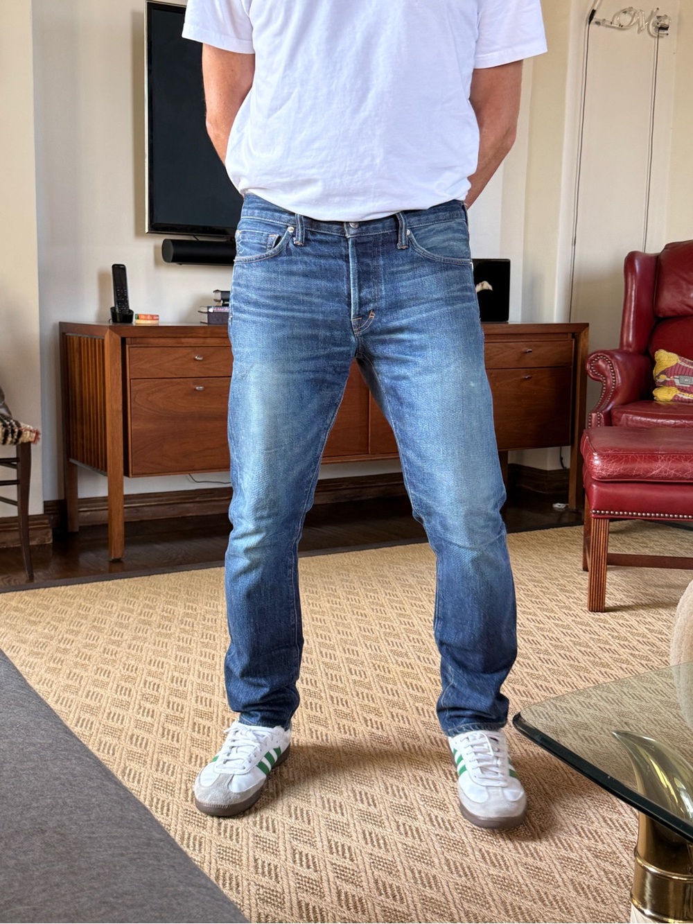 VINTAGE Tom Ford Men’s sz 32 Slim Straight Denim Jeans - Medium Blue